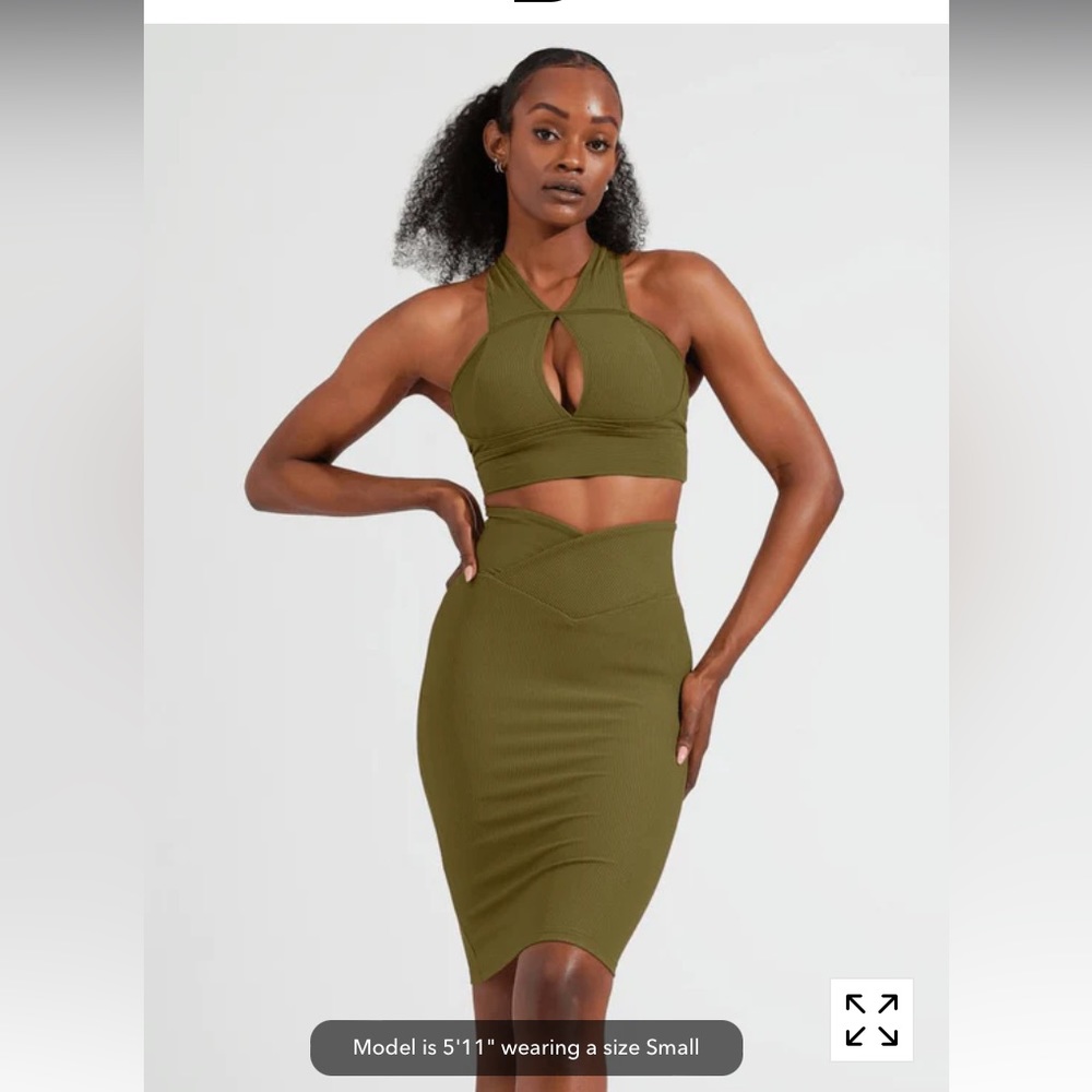 NWT Buff Bunny Sphynx Ribbed Skirt